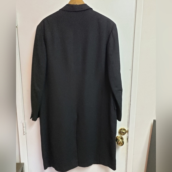 Beautiful vintage men's wool dress coat - see measurements as there are no tags - Picture 5 of 8